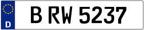 Trailer License Plate